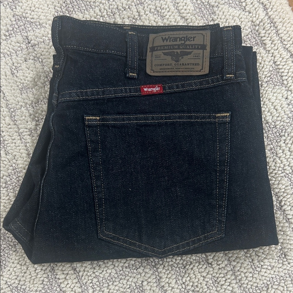 Wrangler Men's Dark Blue Jeans